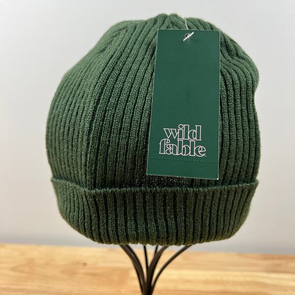 Wild Fable Women's Green Ribbed Winter Hat - NWT - Picture 2 of 6